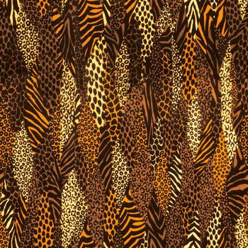 369356-叶形水波纹曲线豹纹组合