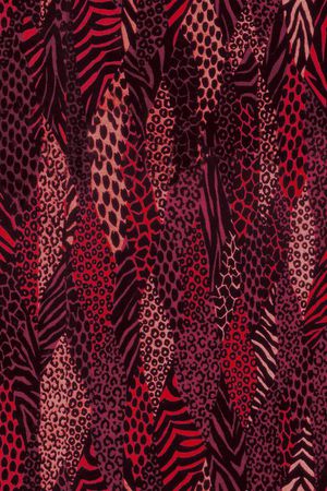 豹纹印花华亿平台图片