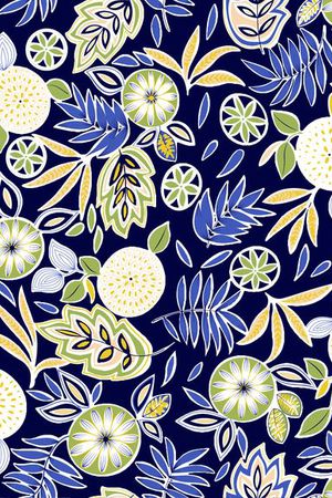 田园风印花华亿平台图片