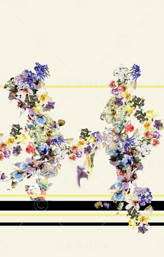 抽象宫廷印花华亿平台图片