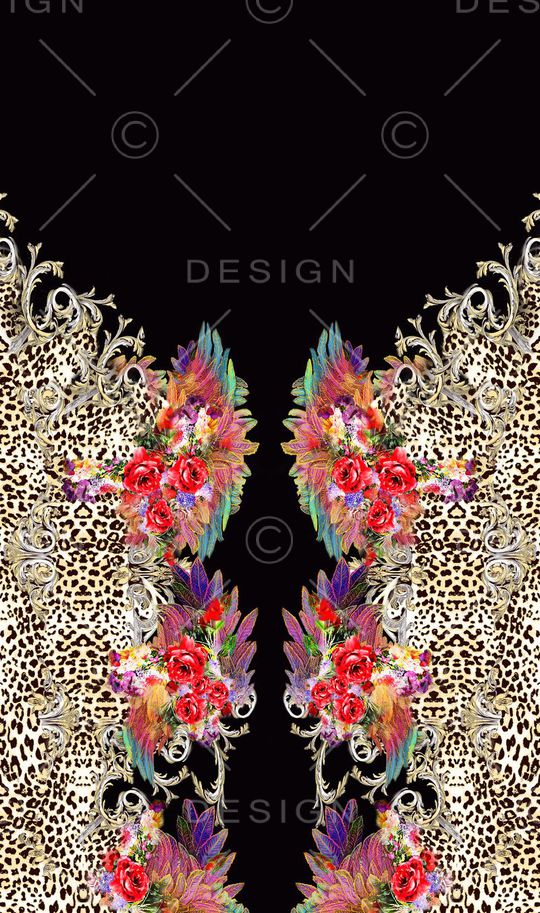 豹纹印花华亿平台图片