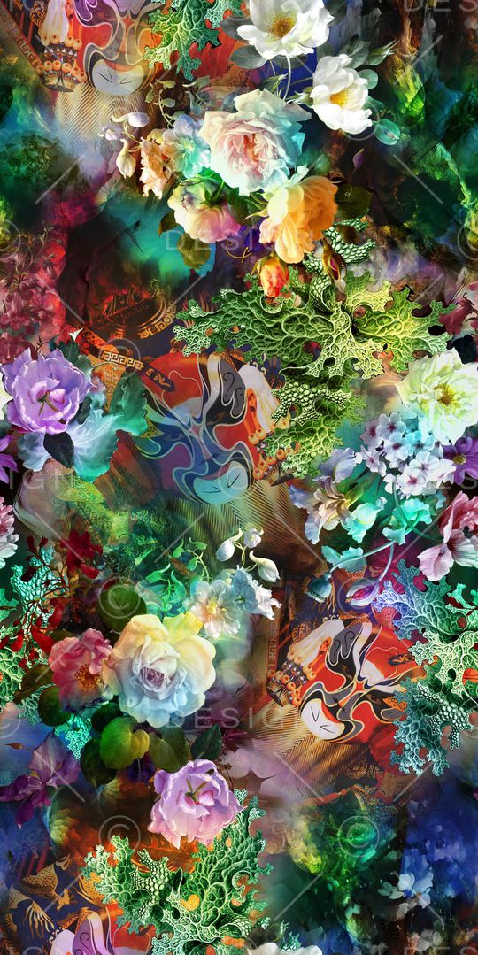 中国风印花华亿平台图片