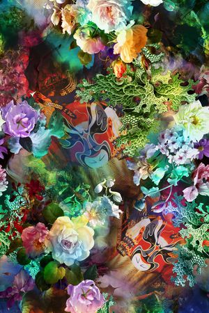 中国风印花华亿平台图片