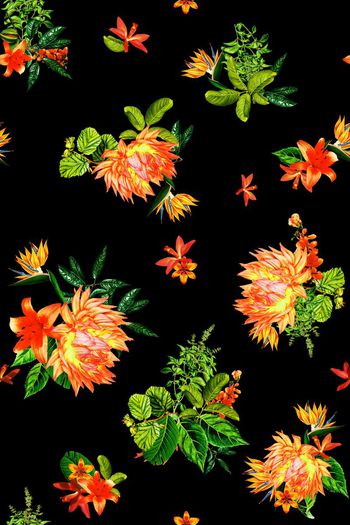 369864-热带雨林花鸟纹02