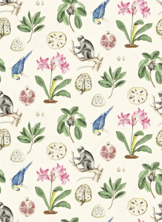 植物意境印花华亿平台图片