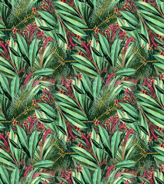 植物风情印花华亿平台图片