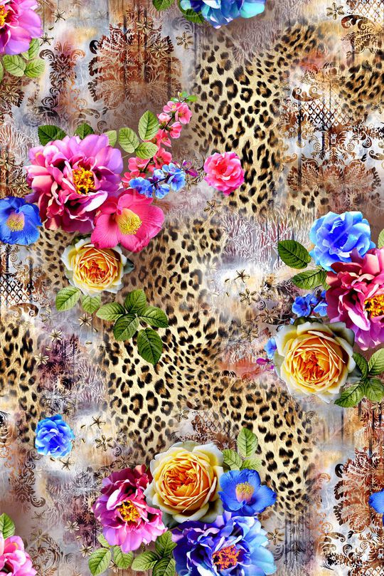 豹纹印花华亿平台图片