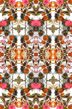 玫瑰花印花华亿平台图片