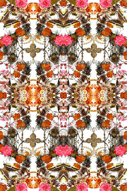 玫瑰花印花华亿平台图片