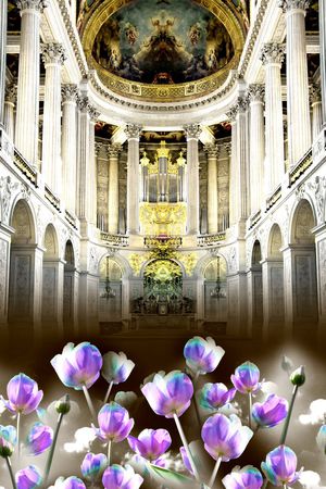 欧式建筑印花华亿平台图片