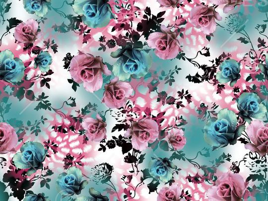 复古印花华亿平台图片