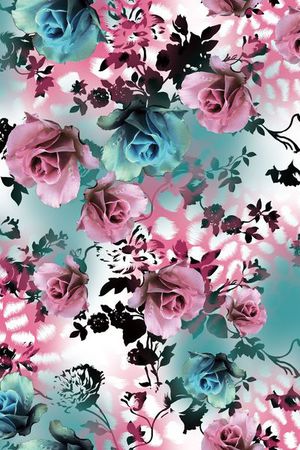 复古印花华亿平台图片