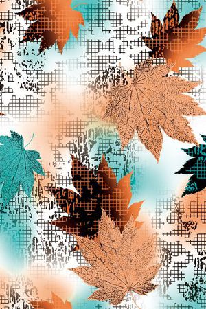 枫叶印花华亿平台图片