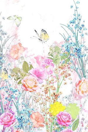 花卉印花华亿平台图片