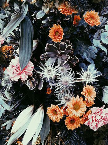 370087-做旧效果满版田园花卉