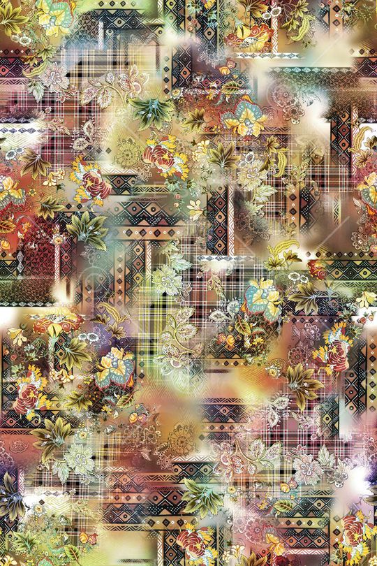 抽象印花华亿平台图片