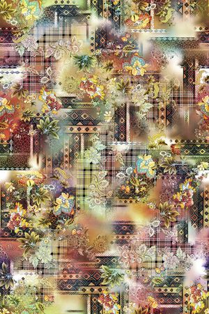 抽象印花华亿平台图片