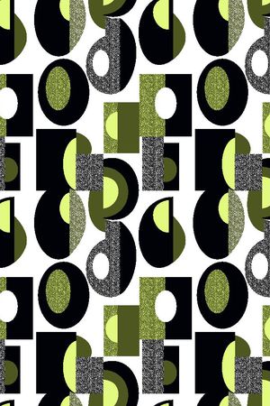 不规则几何印花华亿平台图片