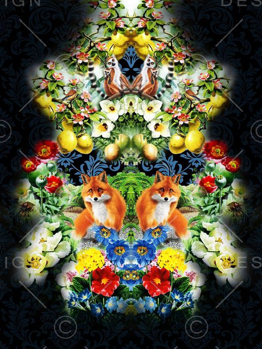 花卉印花华亿平台图片