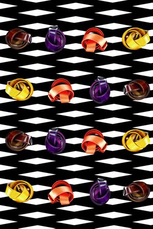 抽象几何印花华亿平台图片