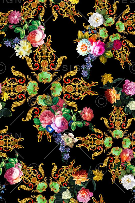 欧式印花华亿平台图片