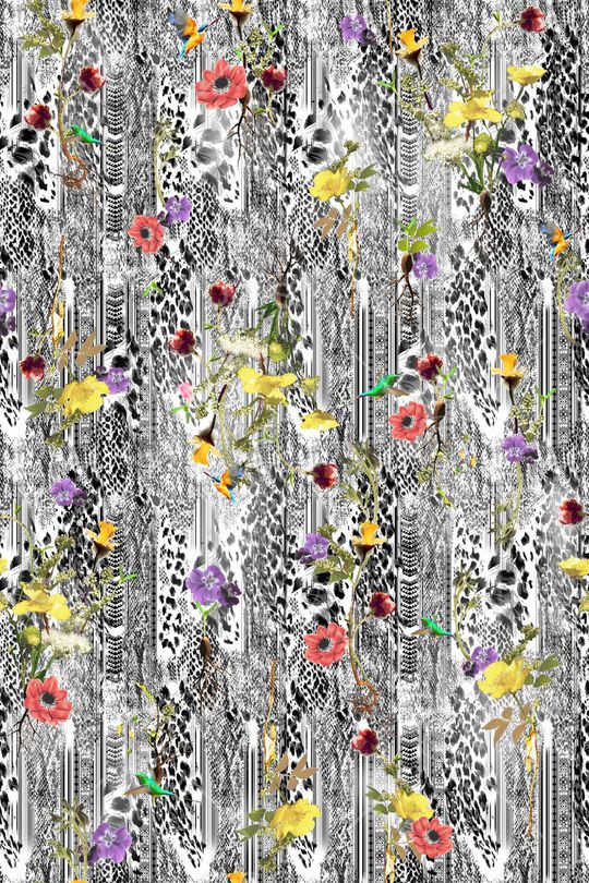 豹纹印花华亿平台图片