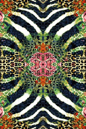 动物纹理印花华亿平台图片