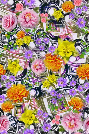 几何印花华亿平台图片