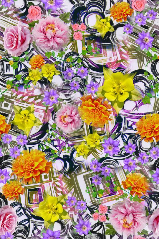 几何印花华亿平台图片