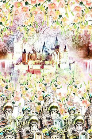 风景印花华亿平台图片