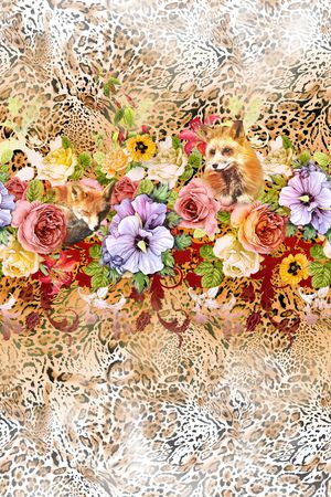 花卉印花华亿平台图片