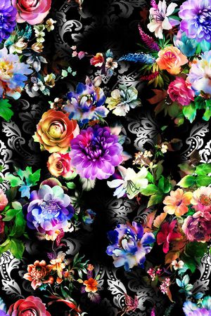 花卉印花华亿平台图片