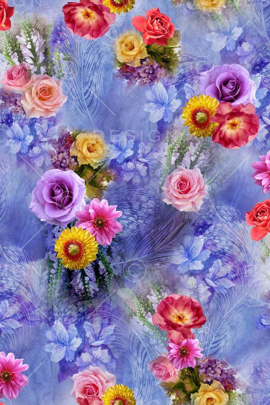 花卉印花华亿平台图片