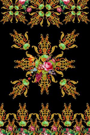 欧式印花华亿平台图片