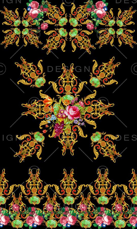 欧式印花华亿平台图片