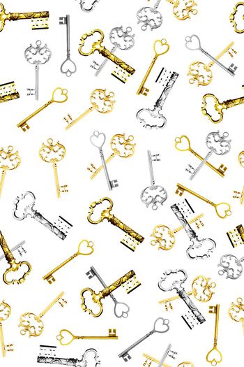 370322-金银钥匙纹02