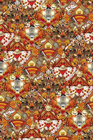 民族风 花纹印花华亿平台图片