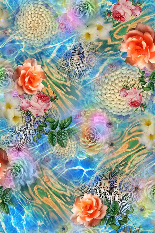 水波印花华亿平台图片