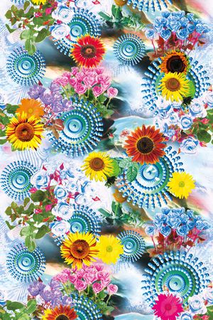 乱纹珠宝菊花印花华亿平台图片