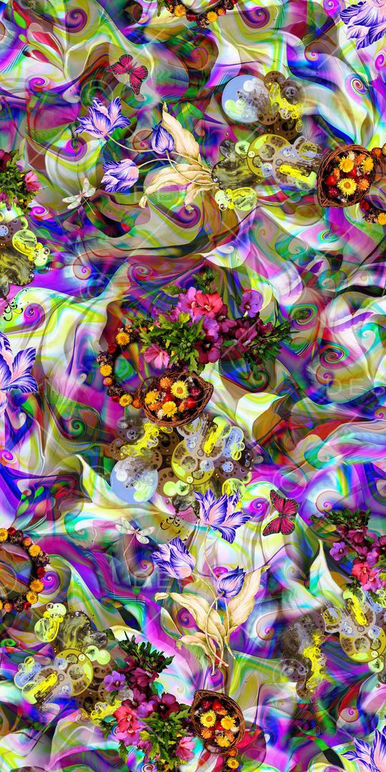 花卉印花华亿平台图片