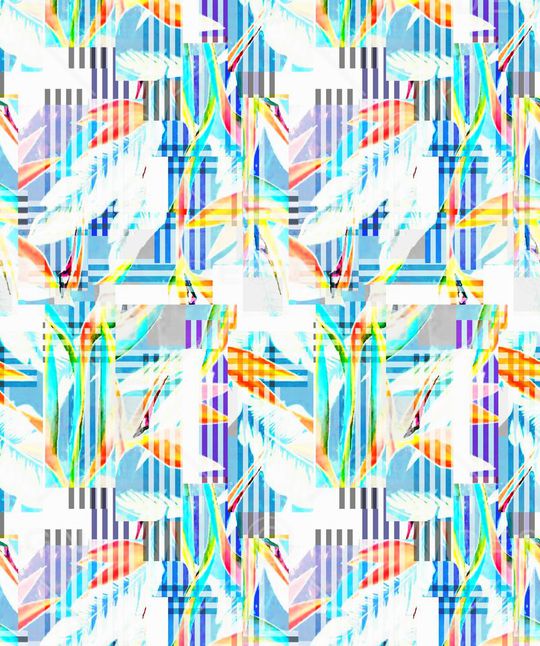 未来感  现代时尚印花华亿平台图片