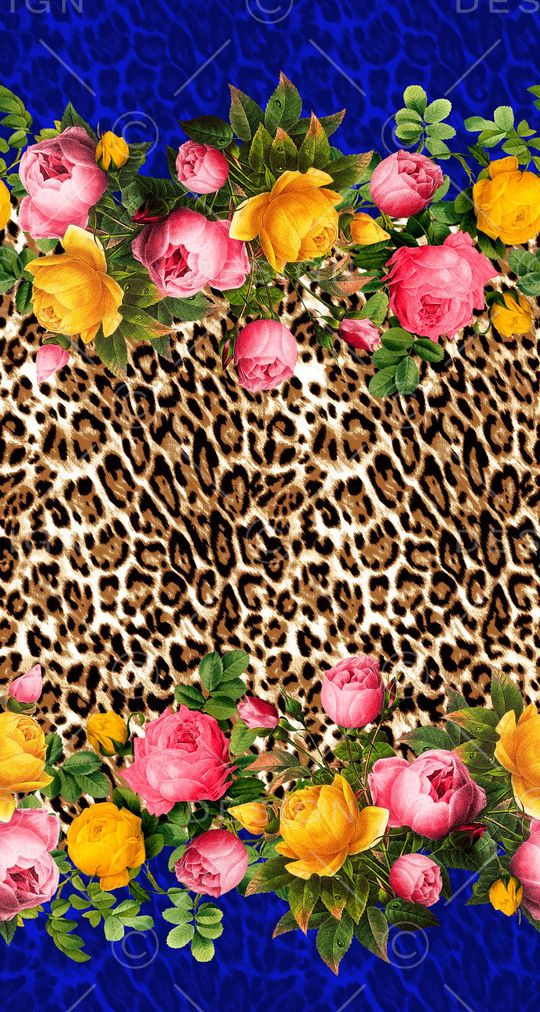 数码花卉印花华亿平台图片