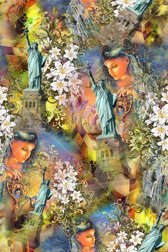 欧式印花华亿平台图片