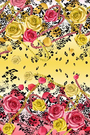 玫瑰花印花华亿平台图片