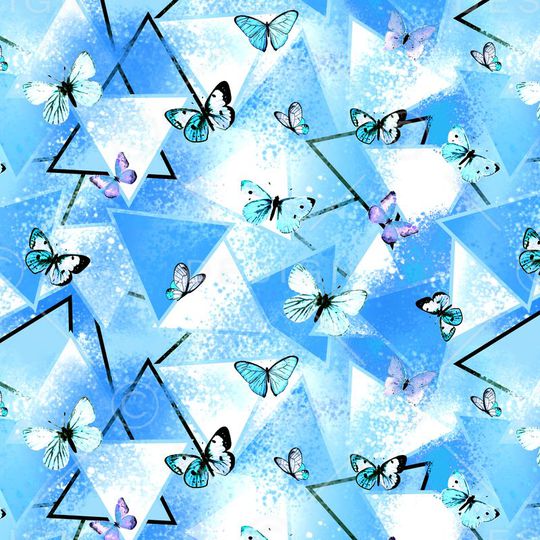 蝴蝶印花华亿平台图片