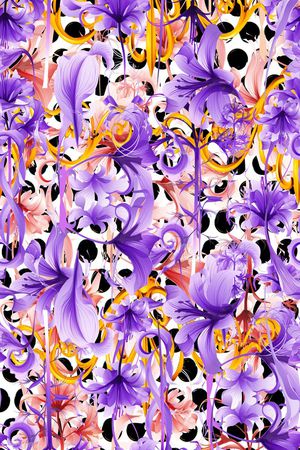 不规则几何印花华亿平台图片