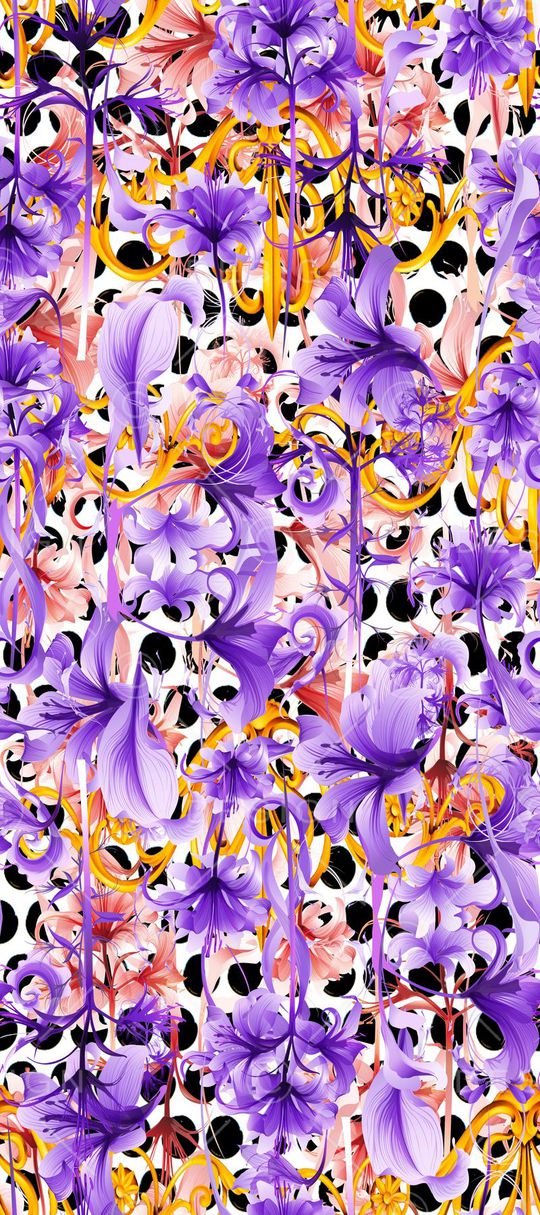 不规则几何印花华亿平台图片