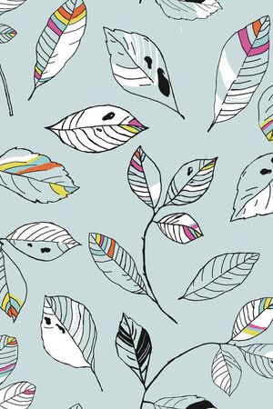 树叶印花华亿平台图片