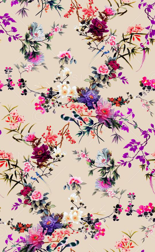 花卉印花华亿平台图片