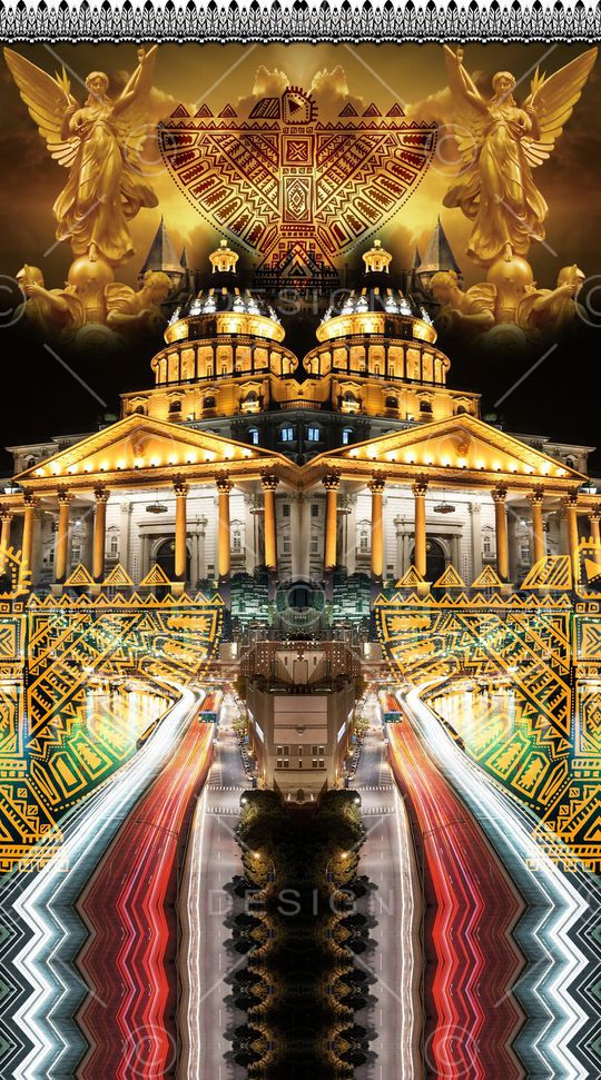 对称印花华亿平台图片